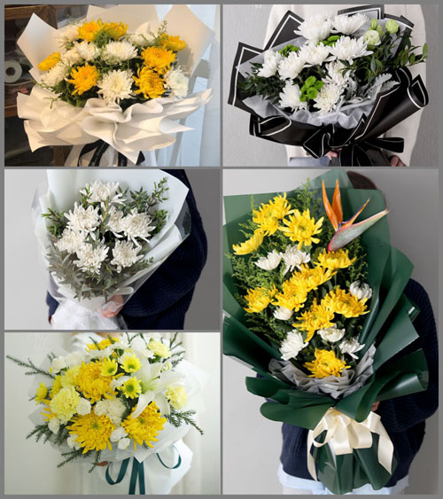 四川成都彭州市丹景山镇白塔村白事花束代送